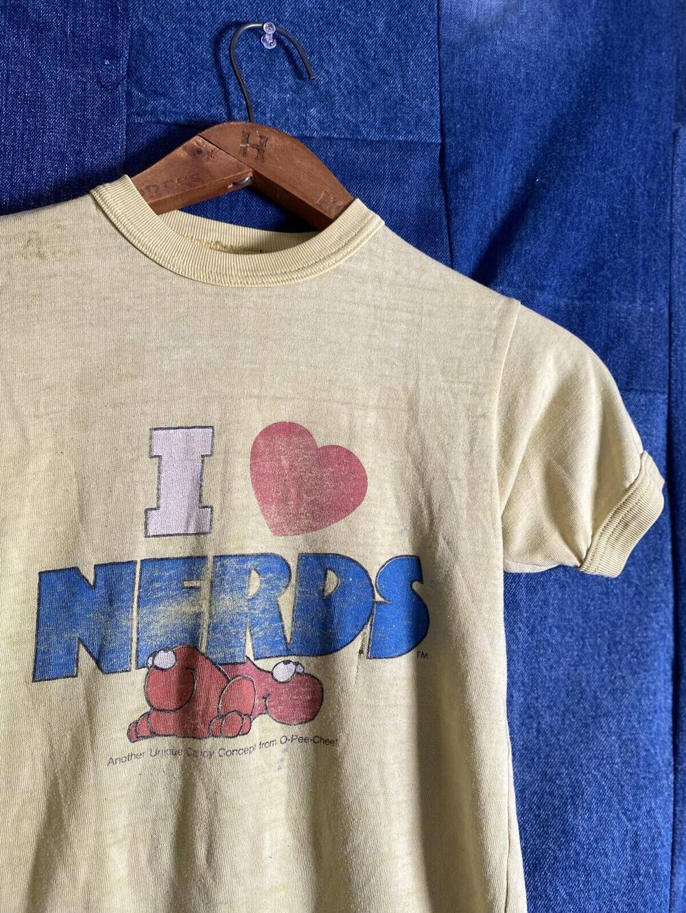 Vintage 1980s NERDS Kids Tee Tshirt 13X17 rare distressed faded - Picture 7 of 8